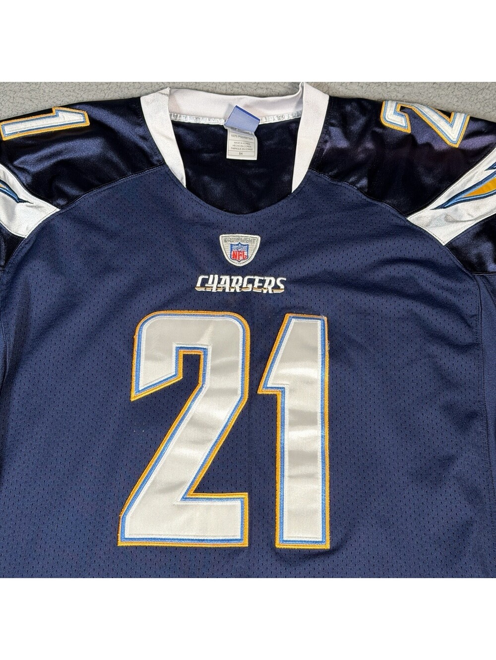 Reebok San Diego Chargers LaDainian Tomlinson NFL Jersey Size 54 Stitched